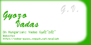 gyozo vadas business card